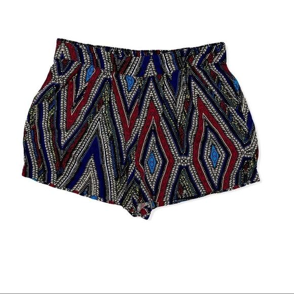 Mossimo Supply Co. Aztec Print High Waisted Pull On Shorts - Picture 5 of 7